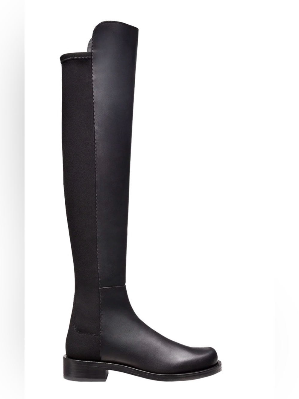 Stuart Weitzman over the knee BLK leather stretch Riding Boots